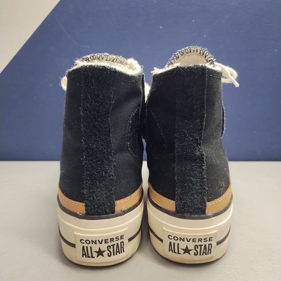 Converse Chuck Taylor All Star Raw Edge Platform Sneakers Womens Size 6.5M Multi - Picture 5 of 8